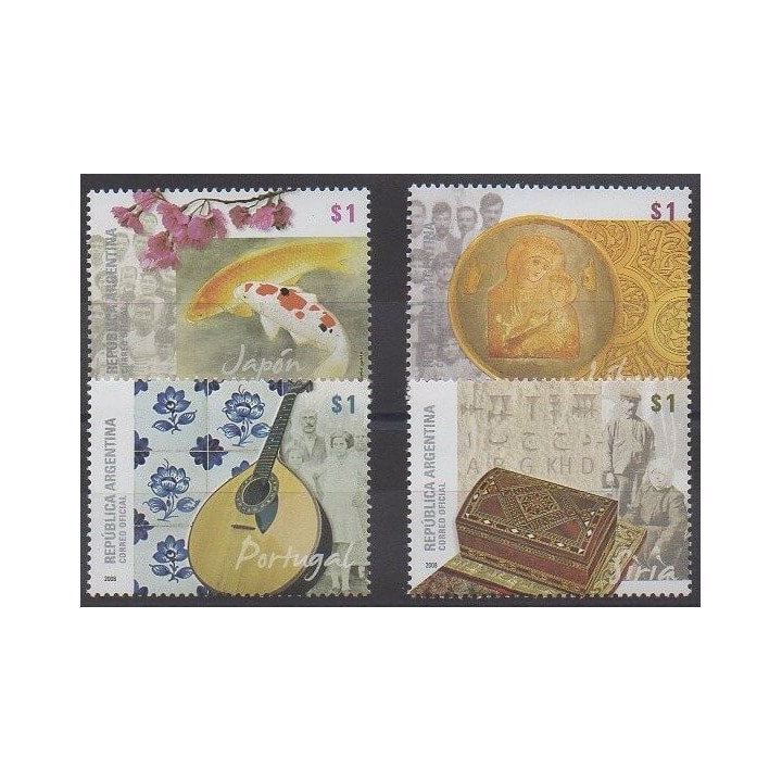 Acheter cette série de timbres d'Argentine de l'année 2008 (No 2757/2760).