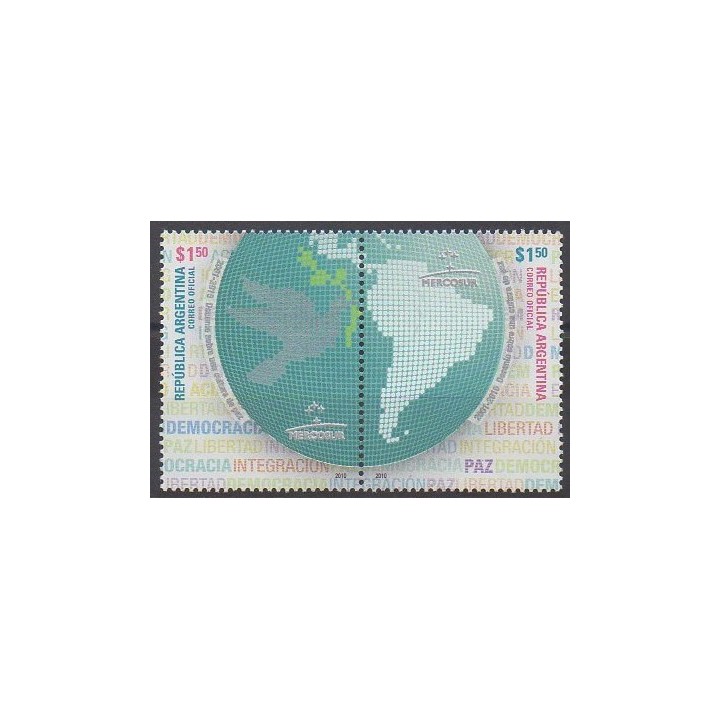 Acheter cette série de timbres d'Argentine de l'année 2010 (No 2838/2839).