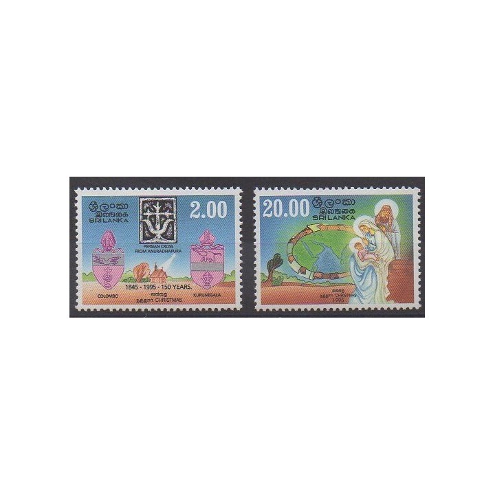 Acheter cette série de timbres du Sri Lanka de l'année 1995 (No 1083/1084).
