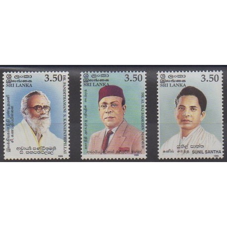 Sri Lanka - 1999 - No 1213/1215 - Célébrités