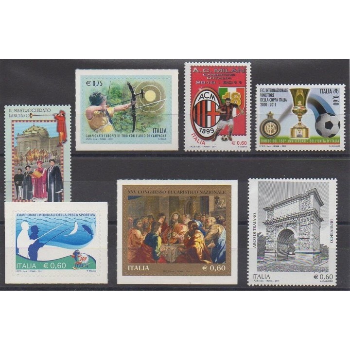Acheter cette série de timbres d'Italie de l'année 2011 (No 3235/3241).