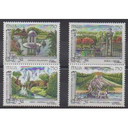 Italie - 1995 - No 2130/2133 - Parcs et jardins