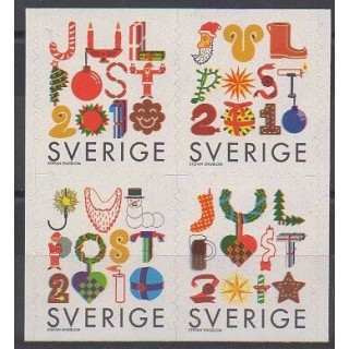 Acheter cette série de timbres de Suède de l'année 2010 (No 2764/2767).