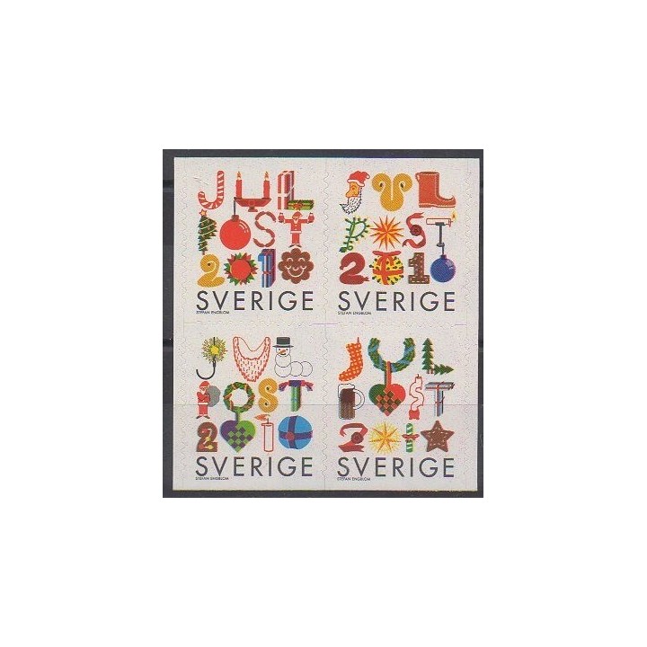Buy this set of stamps of Sweden of the year 2010 (Nb 2764/2767).