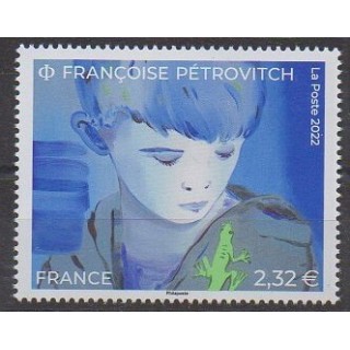 Buy this stamp of France of the year 2022 (Françoise Pétrovitch).