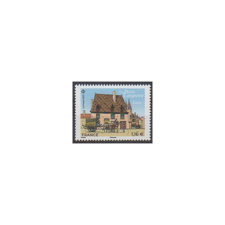 Buy this stamp of France of the year 2022 (Le petit Louvre).