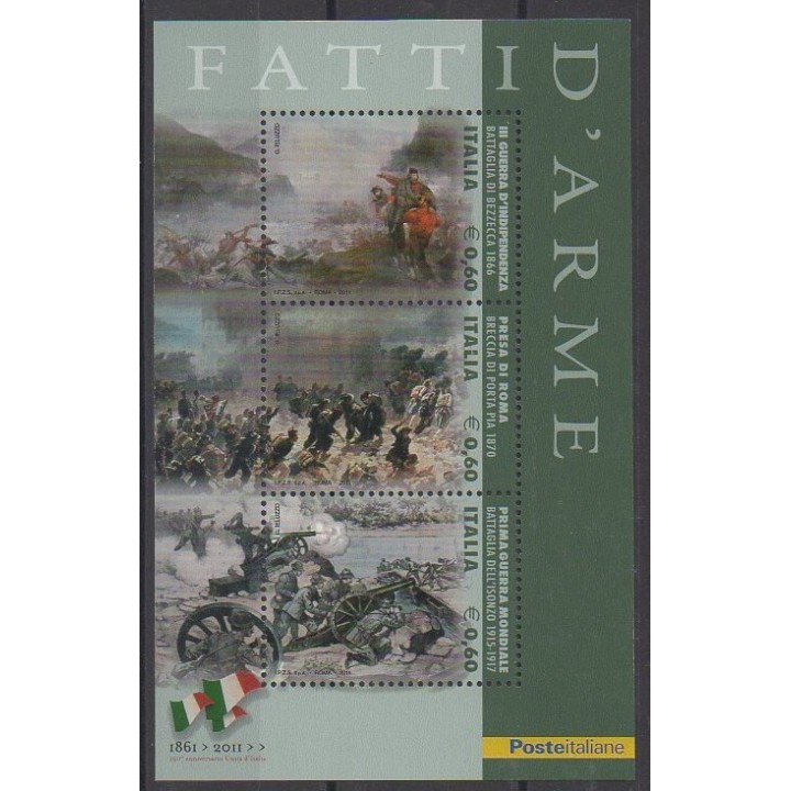 Buy this souvenir sheet  of Italy of the year 2011 (Nb BF70).