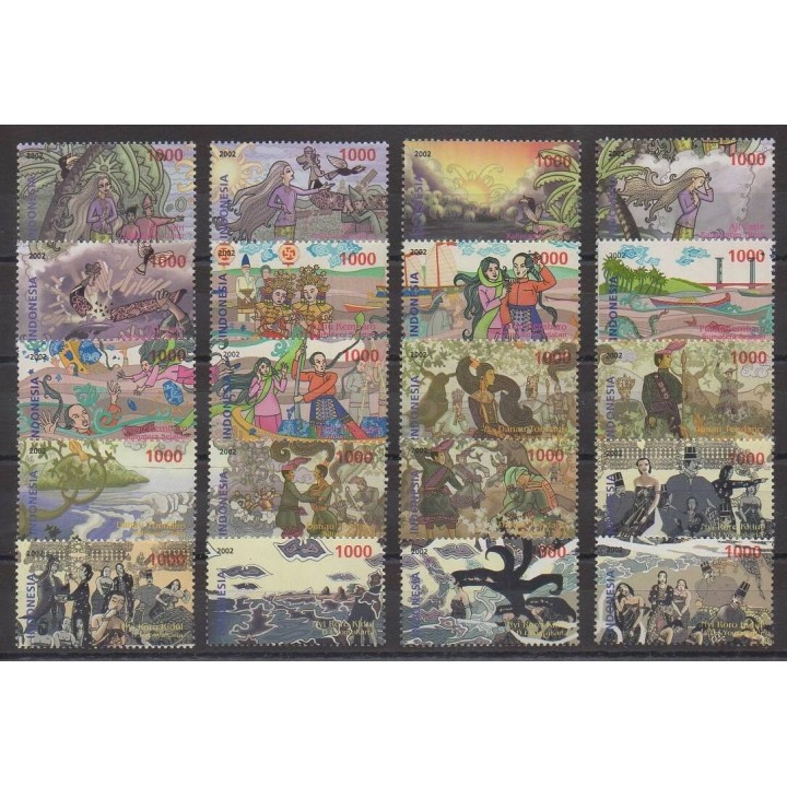 Buy this set of stamps of Indonesia of the year 2002 (Nb 1910/1929).