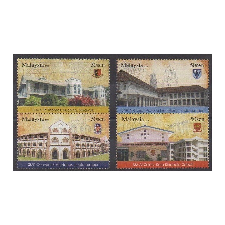 Acheter cette série de timbres de Malaisie de l'année 2008 (No 1309/1312).