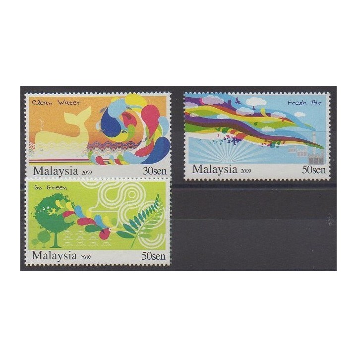 Buy this set of stamps of Malaysia of the year 2009 (Nb 1337/1339).