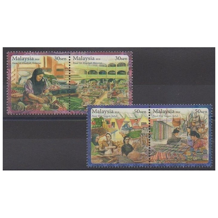 Acheter cette série de timbres de Malaisie de l'année 2010 (No 1393/1396).