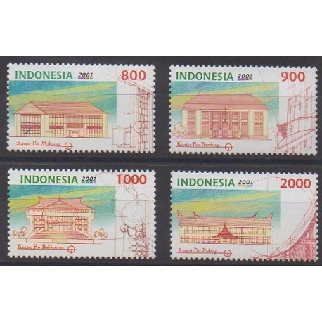Indonesia - 2001 - Nb 1897/1900 - Postal Service