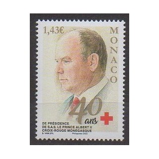 Acheter ce timbre de Monaco de l'année 2022 (40 ans de présidence).
