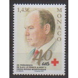 Monaco - 2022 - 40 ans de présidence - Croix-Rouge
