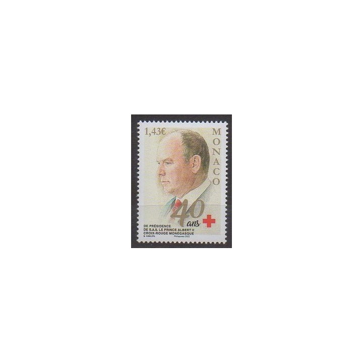 Buy this stamp of Monaco of the year 2022 (40 ans de présidence).