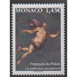 Monaco - 2022 - Fresques du palais princier - Peinture