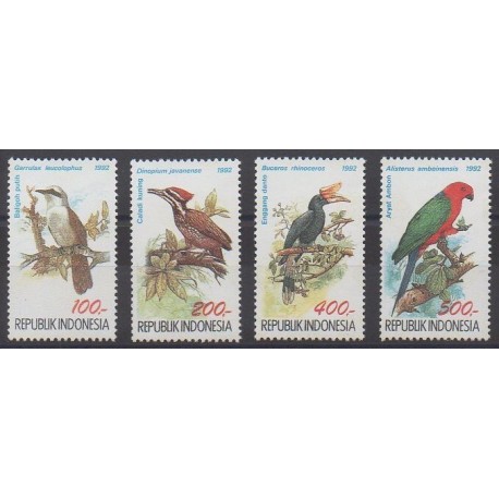 Indonesia - 1992 - Nb 1295/1298 - Birds