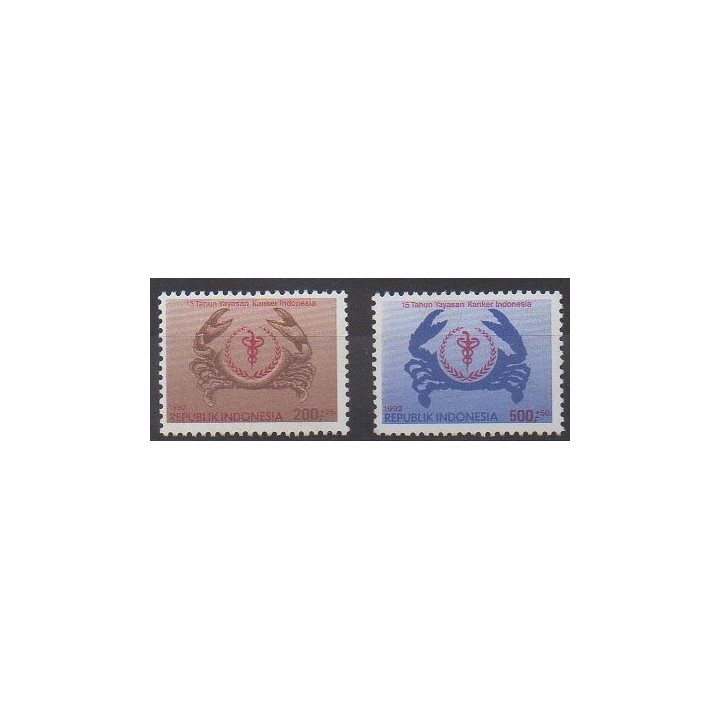 Buy this set of stamps of Indonesia of the year 1992 (Nb 1284/1285).