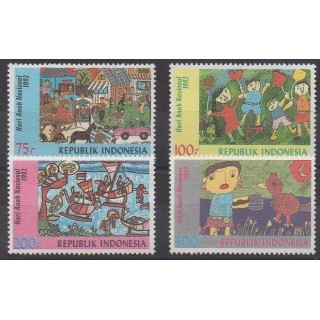 Buy this set of stamps of Indonesia of the year 1992 (Nb 1288/1291).