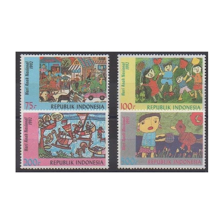Buy this set of stamps of Indonesia of the year 1992 (Nb 1288/1291).