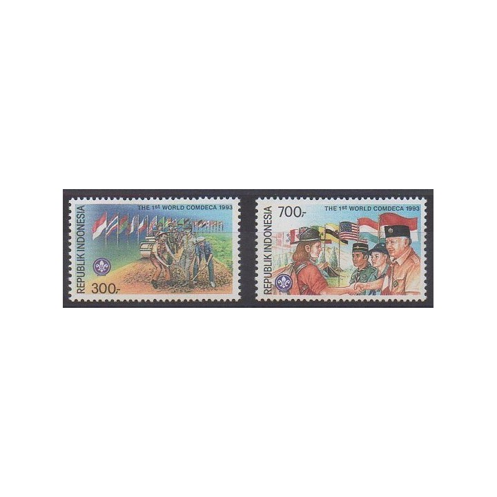Buy this set of stamps of Indonesia of the year 1993 (Nb 1337/1338).