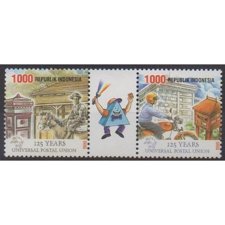 Indonésie - 1999 - No 1733A/1733B - Service postal