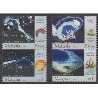 Acheter cette série de timbres de Malaisie de l'année 2005 (No 1119/1122).