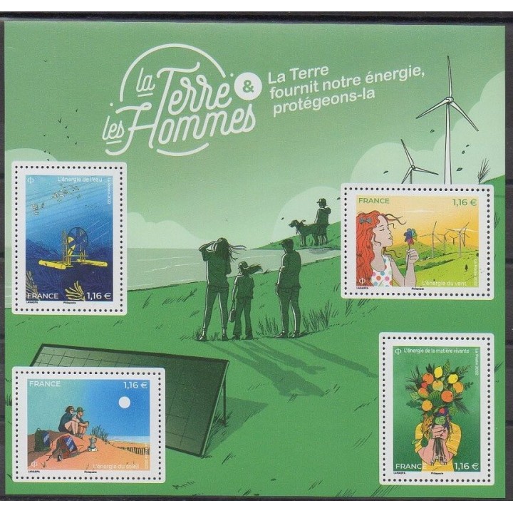 Acheter ce bloc-feuillet de France de l'année 2022 (No BF La Terre des Hommes).