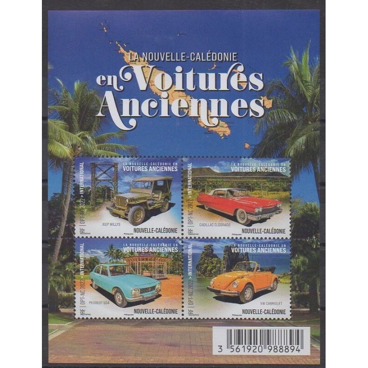 Buy this stamp of New Caledonia of the year 2022 (Voitures anciennes).