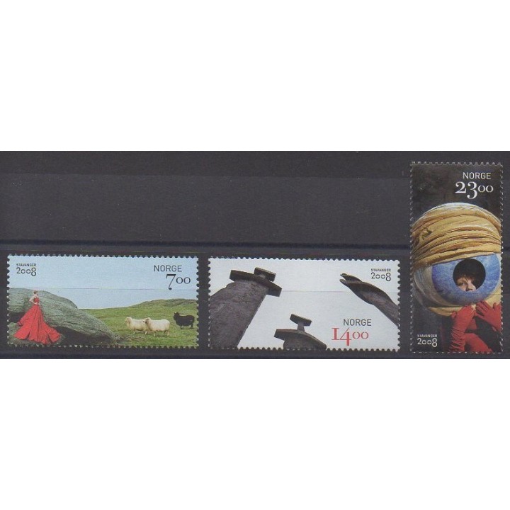 Buy this set of stamps of Norway of the year 2008 (Nb 1602/1604).