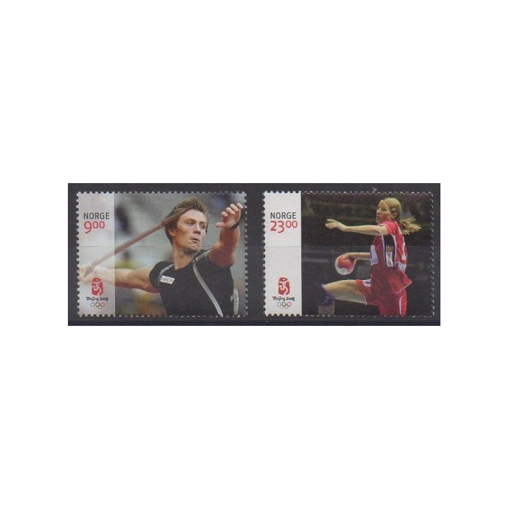 Acheter cette série de timbres de Norvège de l'année 2008 (No 1605/1606).