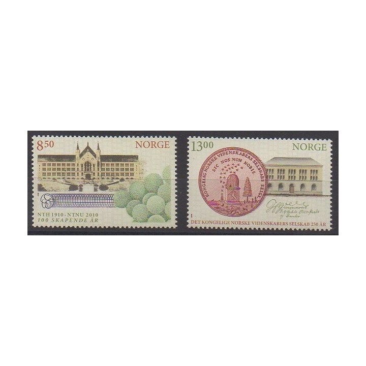 Buy this set of stamps of Norway of the year 2010 (Nb 1677/1678).