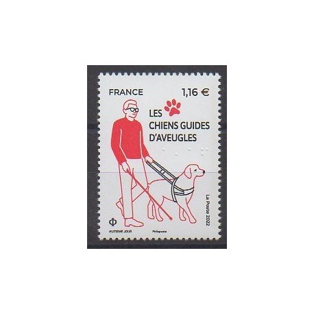 France - Poste - 2022 - Nb 5623 - Dogs