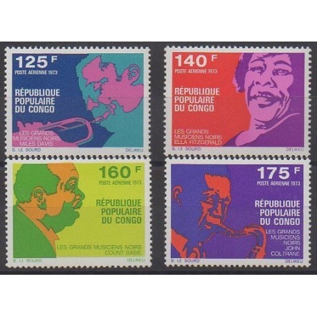 Congo (République du) - 1973 - No PA146/PA149 - Musique