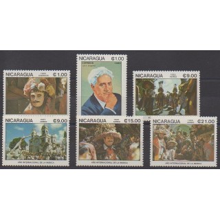 Buy this set of stamps of Nicaragua of the year 1985 (Nb 1377/1378 - PA1112/PA1115).