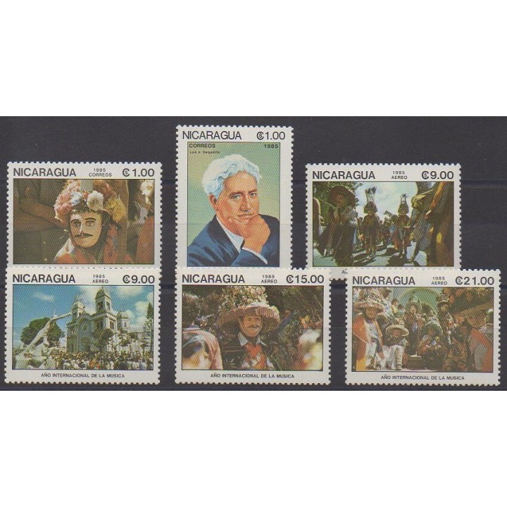 Acheter cette série de timbres du Nicaragua de l'année 1985 (No 1377/1378 - PA1112/PA1115).