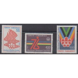 Turquie - 1976 - No 2167/2169 - Jeux Olympiques d'été