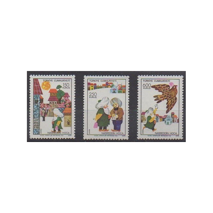 Acheter cette série de timbres de Turquie de l'année 1976 (No 2164/2166).