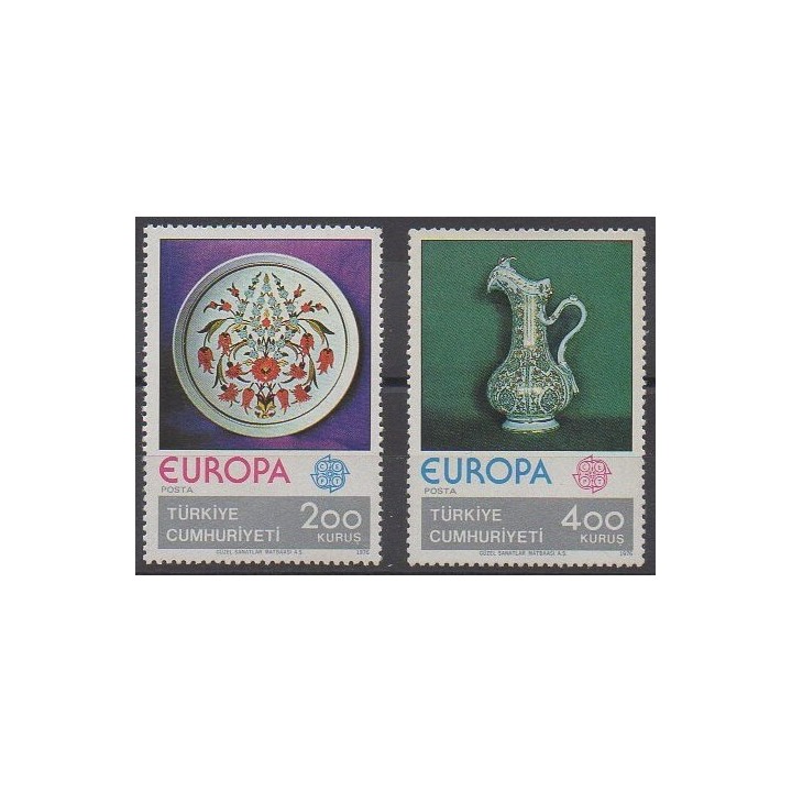 Acheter cette série de timbres de Turquie de l'année 1976 (No 2155/2156).