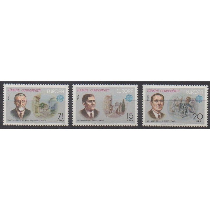 Acheter cette série de timbres de Turquie de l'année 1980 (No 2279/2281).