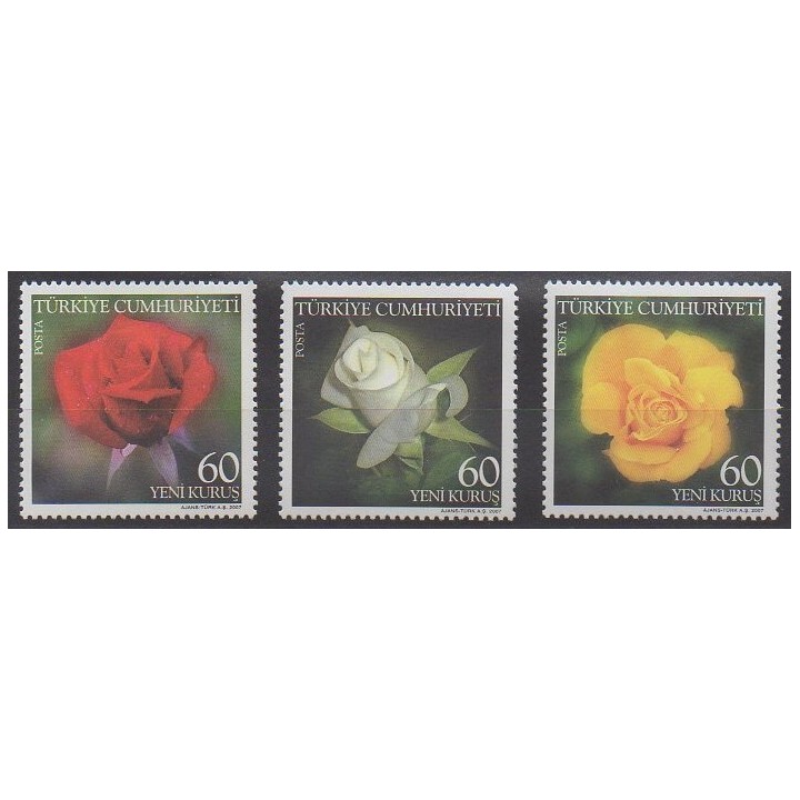 Buy this set of stamps of Turkey of the year 2007 (Nb 3310/3312).