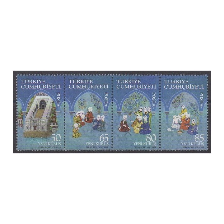 Acheter cette série de timbres de Turquie de l'année 2008 (No 3343/3346).