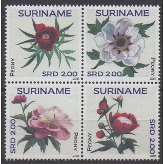 Acheter cette série de timbres de Surinam de l'année 2011 (No 2222/2225).
