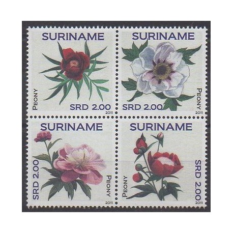 Surinam - 2011 - No 2222/2225 - Fleurs