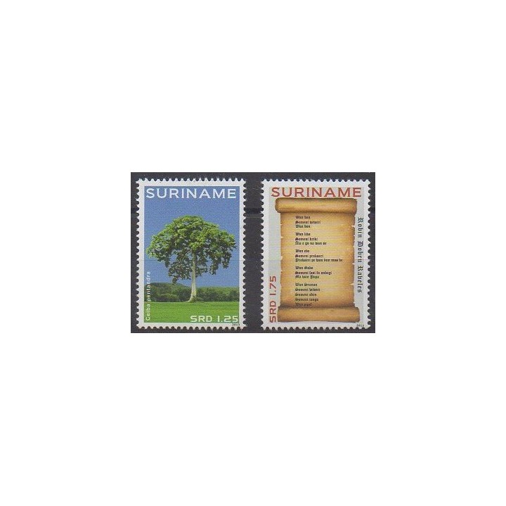 Acheter cette série de timbres de Surinam de l'année 2013 (No 2413/2414).