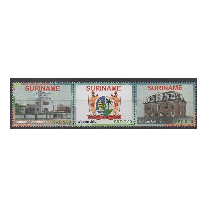 Acheter cette série de timbres de Surinam de l'année 2015 (No 2555/2557).