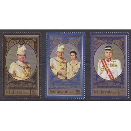 Malaisie - 2015 - No 1771/1773 - Royauté - Principauté