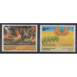 Buy this set of stamps of Mauritania of the year 1985 (Nb 559/560).