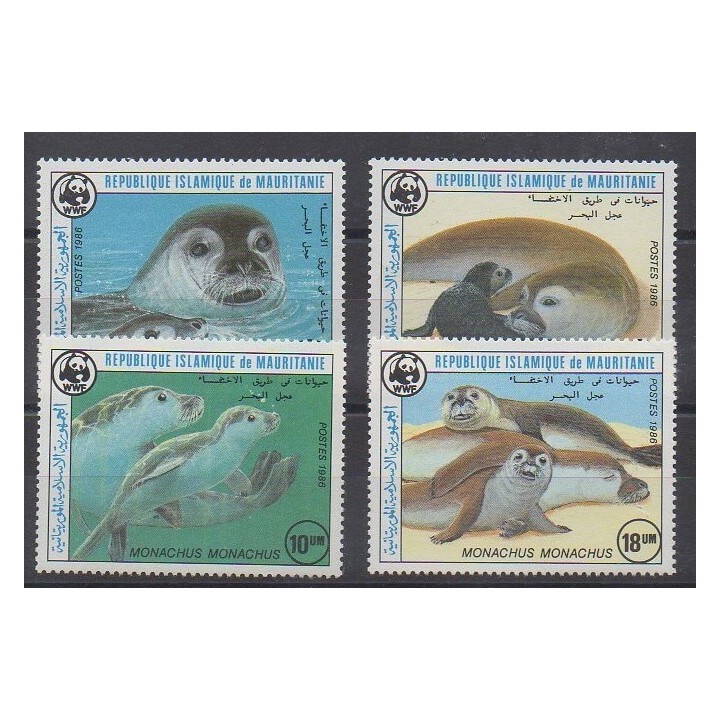 Buy this set of stamps of Mauritania of the year 1986 (Nb 575/578).