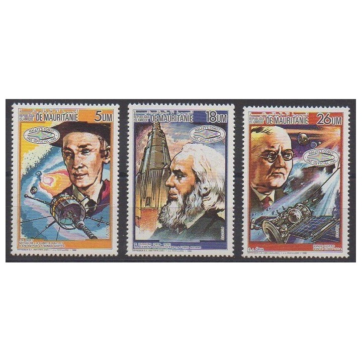 Buy this set of stamps of Mauritania of the year 1986 (Nb 581/583).